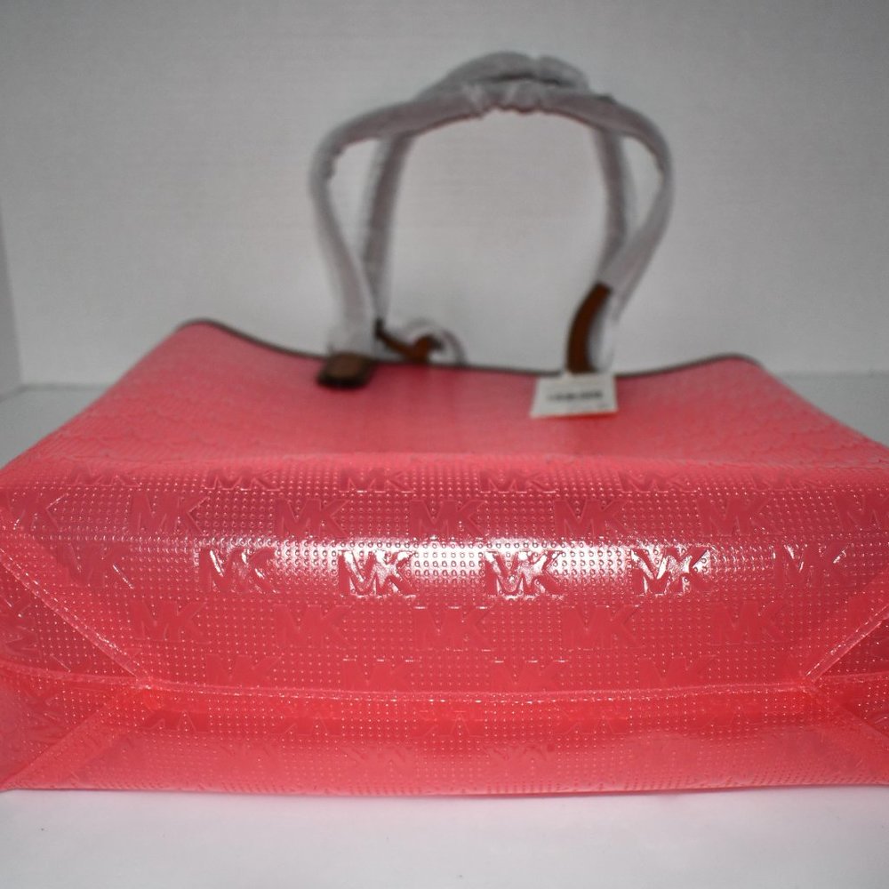 Michael Kors Eliza MED North South Clear Tote in Geranium Multi #30SGZAT3U NWT - Picture 8 of 8